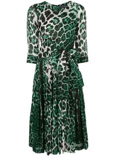 Samantha Sung платье с леопардовым принтом