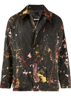 Barbour куртка с эффектом разбрызганной краски