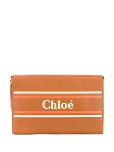 Chloé клатч с логотипом