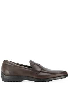 Tods stamped monogram loafers Tod`S