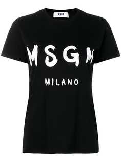 MSGM футболка с логотипом
