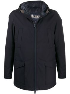 Herno hooded zip-up jacket