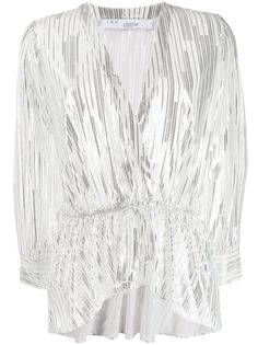 IRO metallic stripes blouse