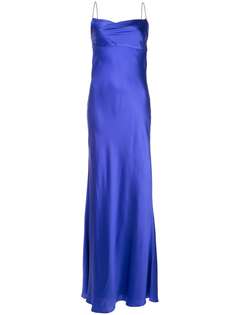 Michelle Mason cowl-neck bias gown