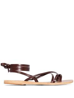 Ancient Greek Sandals brown morfi leather sandals