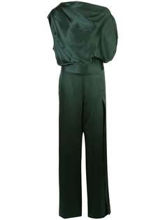 Michelle Mason asymmetric drape jumpsuit