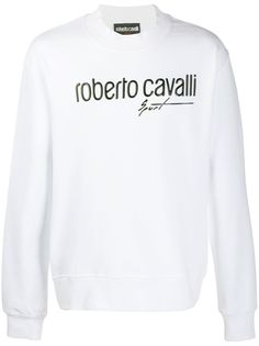 Roberto Cavalli logo print sweatshirt