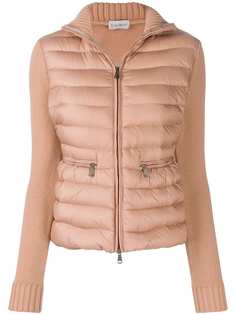Moncler padded panel knitted jacket