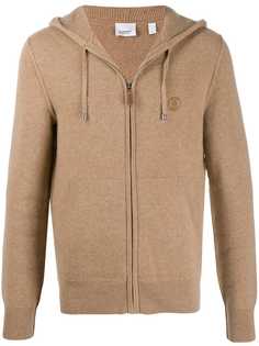 Burberry logo zip hoodie