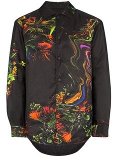 Y-3 куртка-рубашка Toketa с цветочным принтом