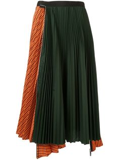 Sacai двухслойная юбка