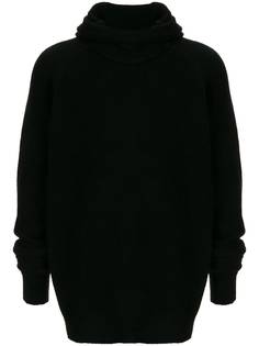 Isabel Benenato longline knitted hoodie