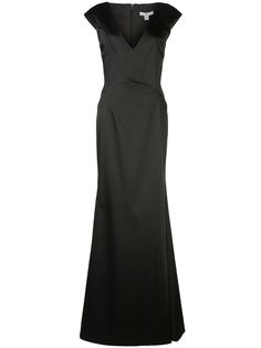 Zac Zac Posen Sirena satin evening gown