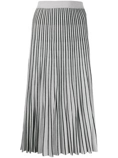 Proenza Schouler metallic striped pleated skirt
