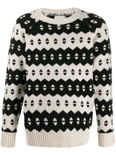 Laneus intarsia knit jumper