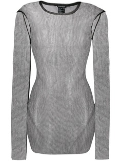 Ann Demeulemeester long sleeve sheer top