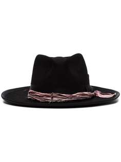 Nick Fouquet black ribbon smoke hat