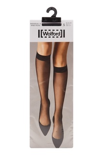 Капроновые гольфы черного цвета Wolford