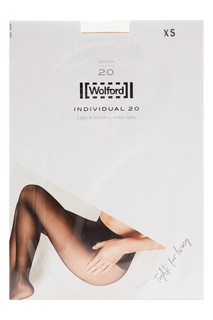 Бесшовные телесные колготки Wolford