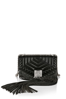 Черная сумка с бахромой Philipp Plein