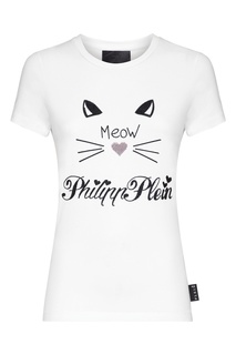 Белая футболка с отделкой Philipp Plein