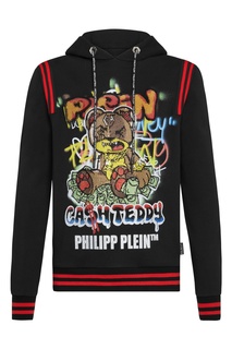 Худи с ярким принтом и кристаллами Philipp Plein