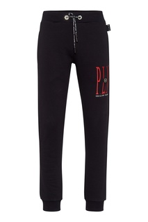Черные джоггеры с принтом Philipp Plein