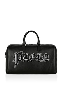 Черная дорожная сумка с логотипом бренда Philipp Plein
