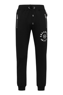Черные спортивные брюки с карманами на молнии Philipp Plein