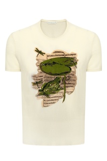 Хлопковая футболка с аппликацией Etro