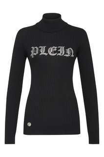 Черная водолазка с логотипом Philipp Plein