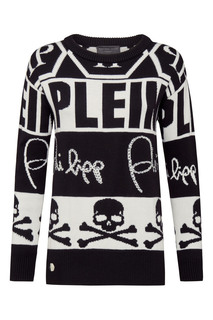Черно-белый джемпер Philipp Plein