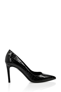 Черные фактурные туфли Philipp Plein