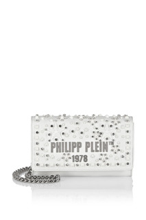 Белая сумка с отделкой Philipp Plein