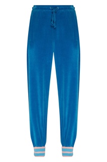 Велюровые брюки голубого цвета Gucci