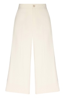 Расклешенные брюки белого цвета Gucci