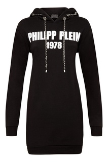 Черное платье в спортивном стиле Philipp Plein