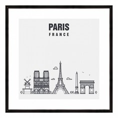 Картина (40х40 см) Paris BE-103-452 Ekoramka