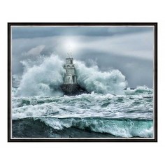 Картина (50х40 см) Маяк буря BE-103-314 Ekoramka