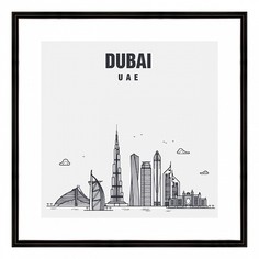 Картина (40х40 см) Dubai BE-103-457 Ekoramka