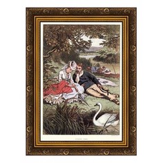 Картина (30х40 см) Пикник у озера BE-103-417 Ekoramka