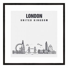 Картина (40х40 см) London BE-103-448 Ekoramka