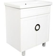 Тумба с раковиной Orange Fosi 66 белый софт (Fosi-70TU+RA)