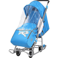 Санки коляски Nika Disney Baby 1 (С Далматинцами голубой)