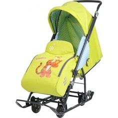 Санки коляски Nika Disney Baby 1 (C Тигром лимонный)