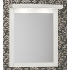 Зеркало Opadiris Мираж 65 с козырьком и подсветкой, слоновая кость 1013 (Z0000012518 + Z0000012520)