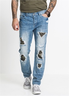 Джинсы Regular Fit Tapered Bonprix