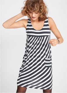 Платье стретч в полоску Bonprix