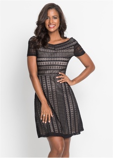 Платье с кружевной отделкой Bonprix