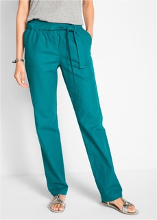 Брюки с текстильным поясом Bonprix